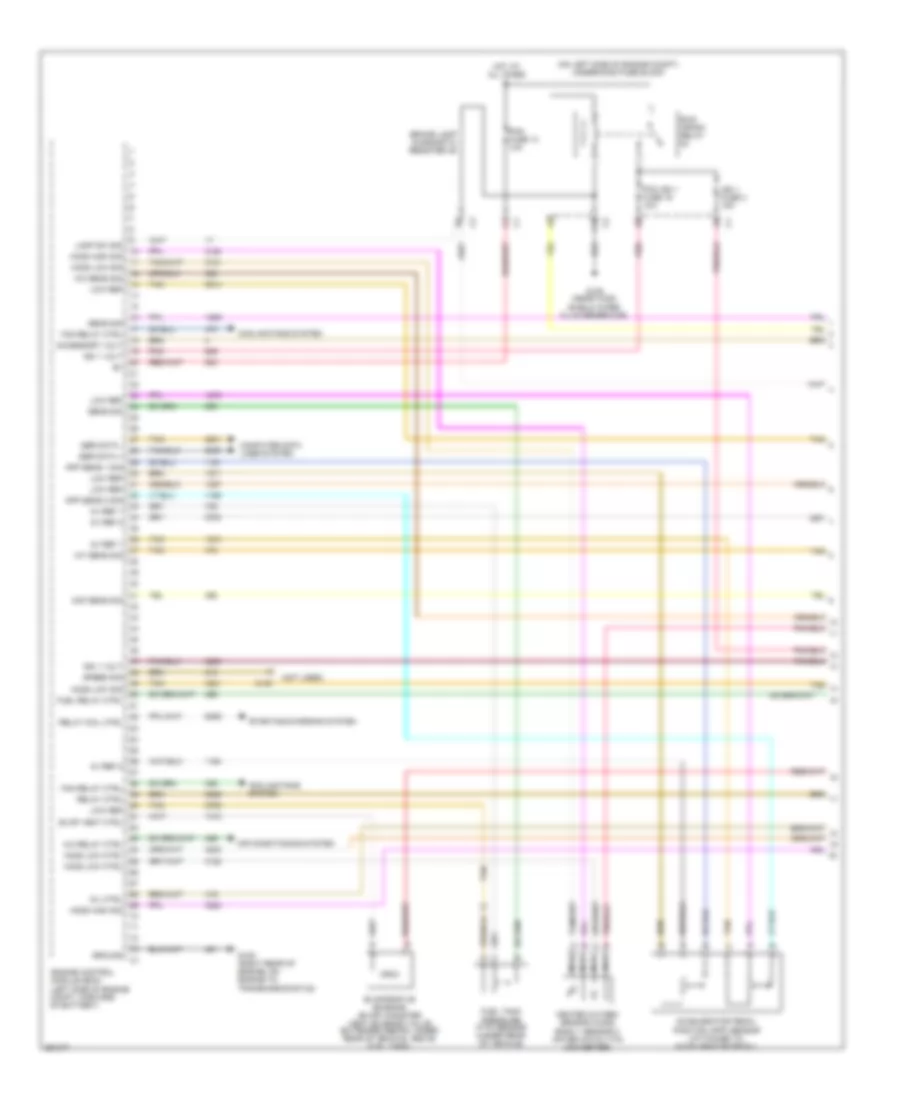 3.5L ВИН Н, Электросхема системы управления двигателем (1 из 4) для Chevrolet Malibu Maxx LTZ 2007