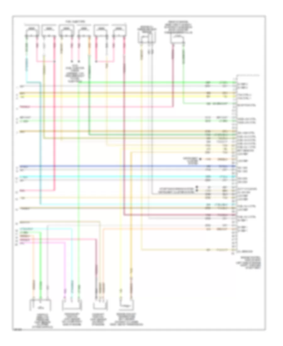 3.5L ВИН Н, Электросхема системы управления двигателем (4 из 4) для Chevrolet Malibu Maxx LTZ 2007