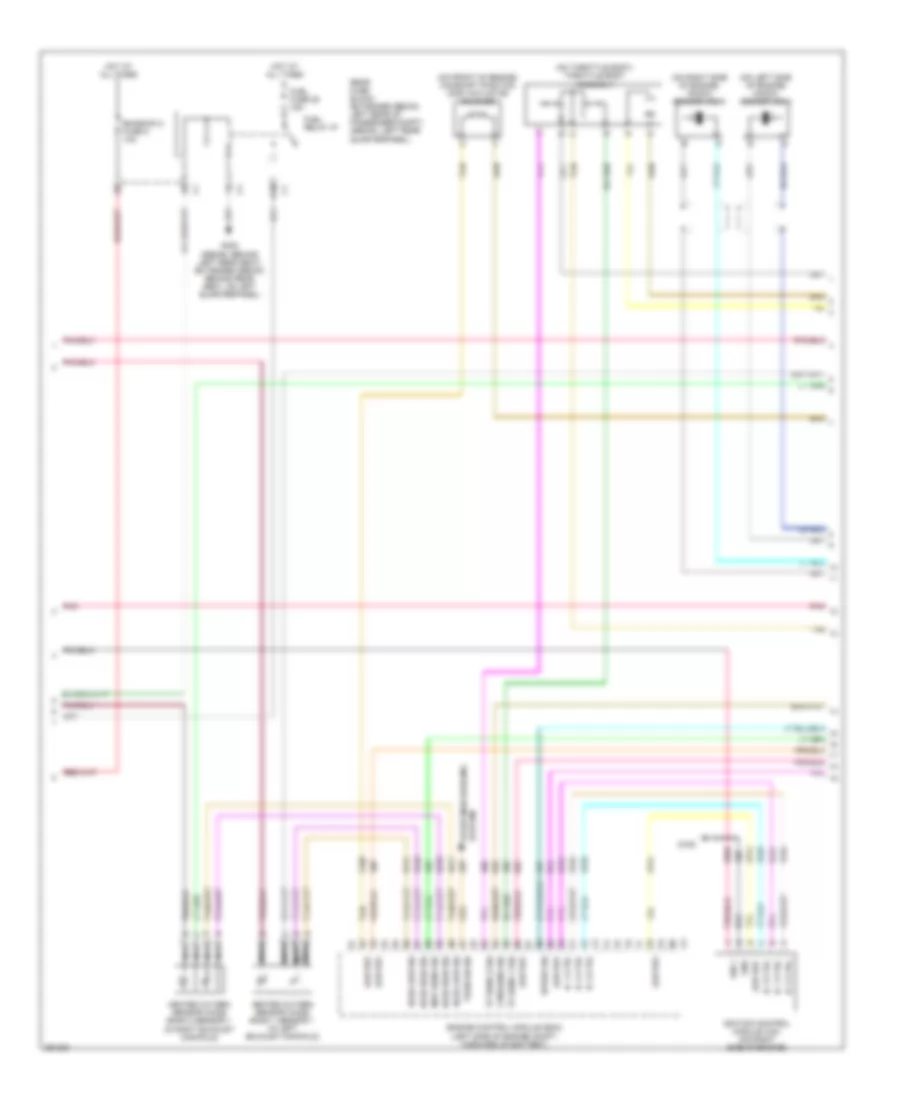 3.9L VIN 1, Электросхема системы управления двигателем (3 из 4) для Chevrolet Malibu Maxx LTZ 2007