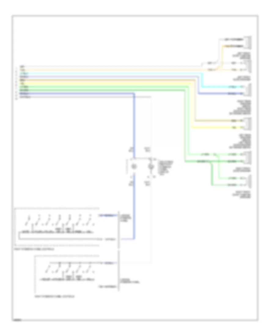 Схема С 6 акустическими системами, без DVD или Хвостовые рули (2 из 2) для Chevrolet Malibu Maxx LTZ 2007