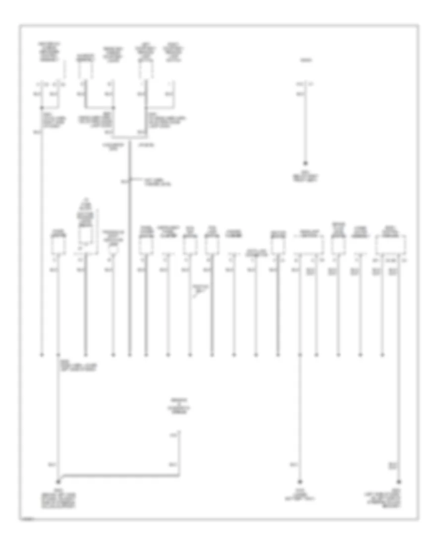 Электросхема подключение массы заземления (2 из 3) для Chevrolet Cavalier LS 2000