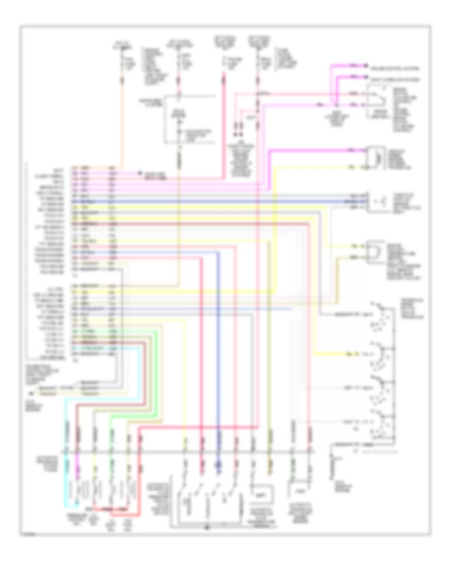 2.2L VIN 4, Электросхема автоматической коробки передач АКПП для Chevrolet Cavalier LS 2000