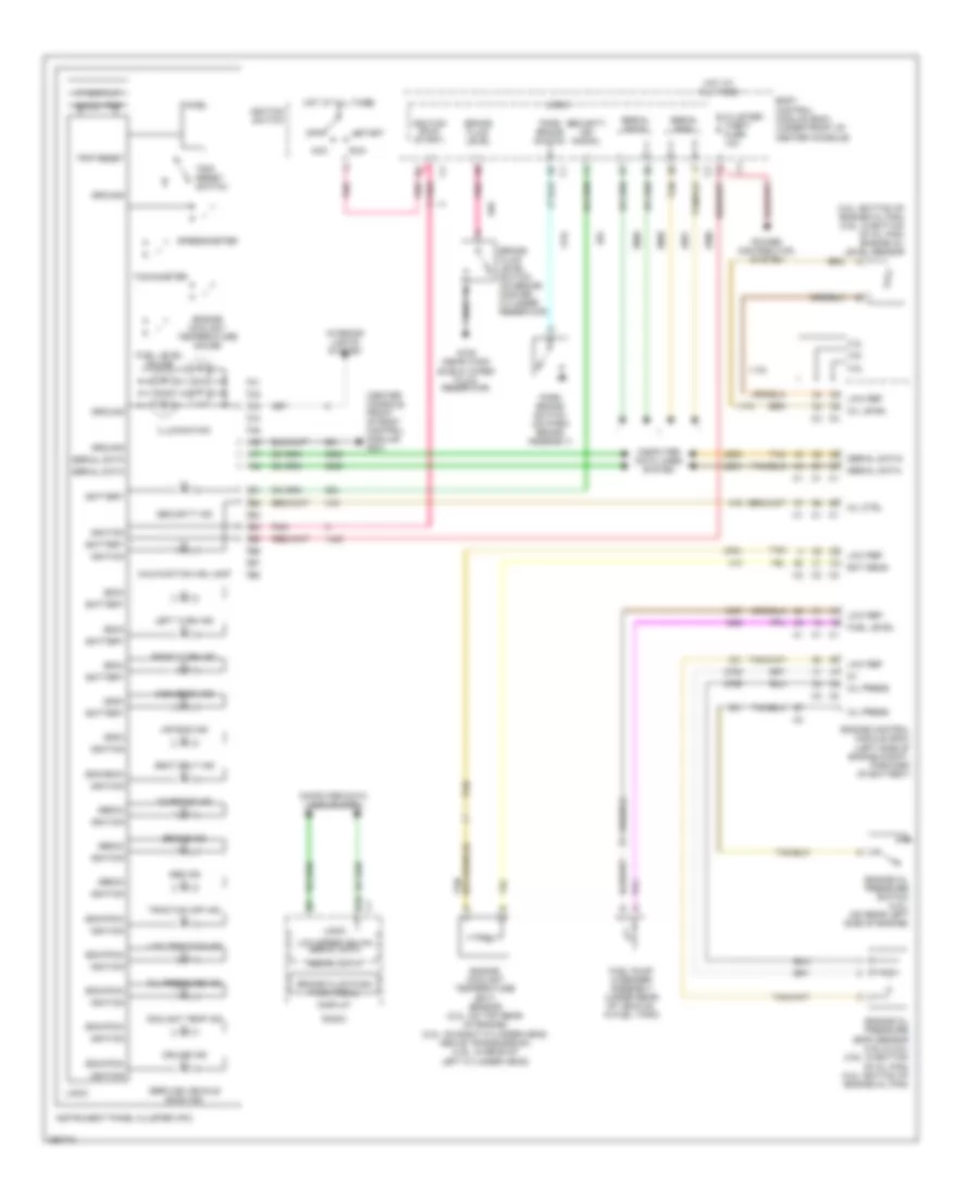 Электросхема панели приборов для Chevrolet Malibu SS 2007