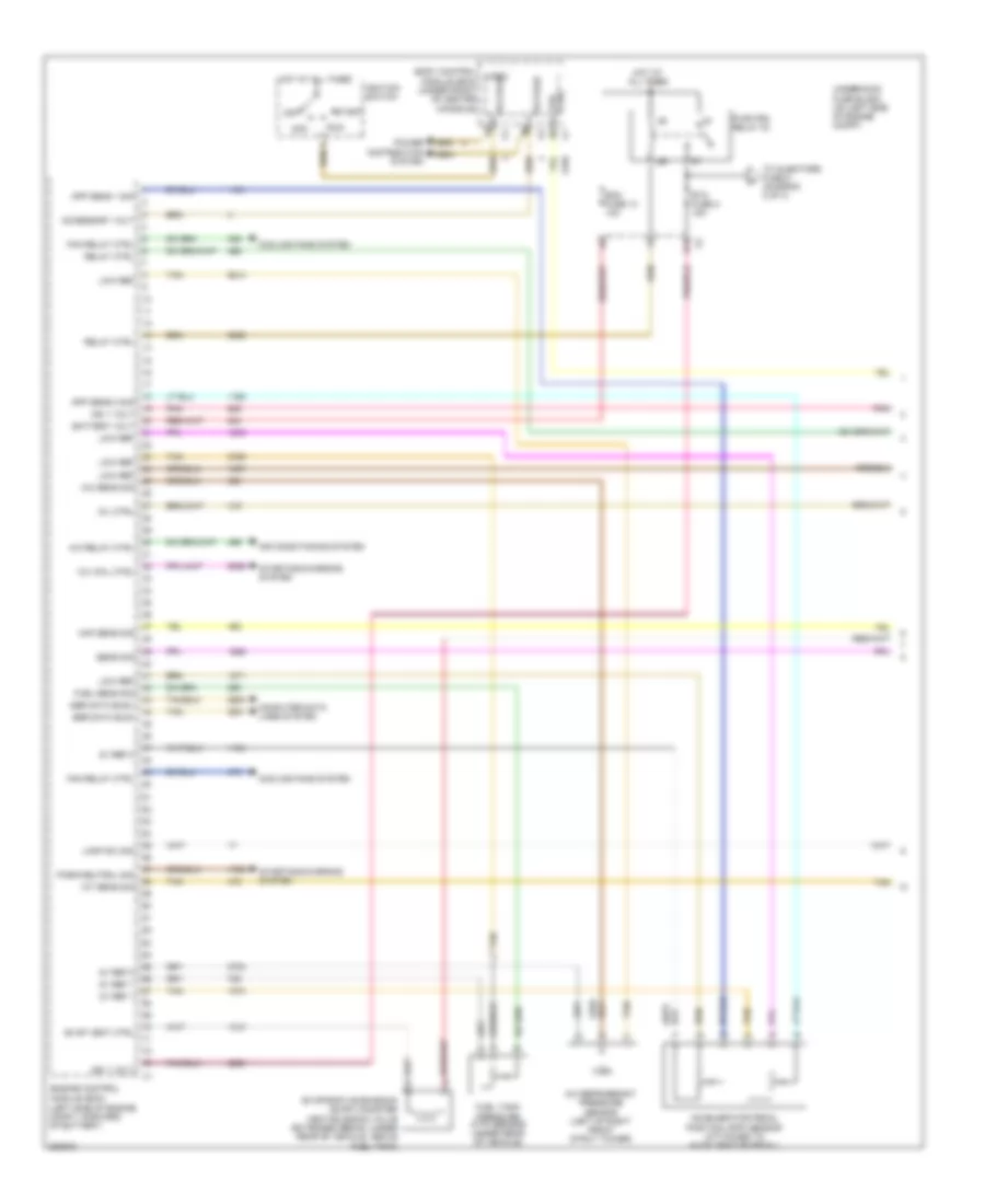 2.2L ВИН Ф, Электросхема системы управления двигателем (1 из 4) для Chevrolet Malibu Classic LS 2008