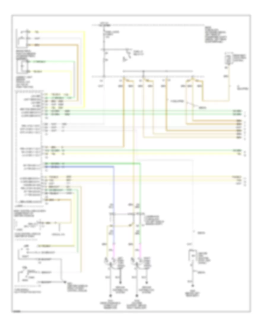 Электросхема внешнего освещения (1 из 2) для Chevrolet Malibu Classic LS 2008