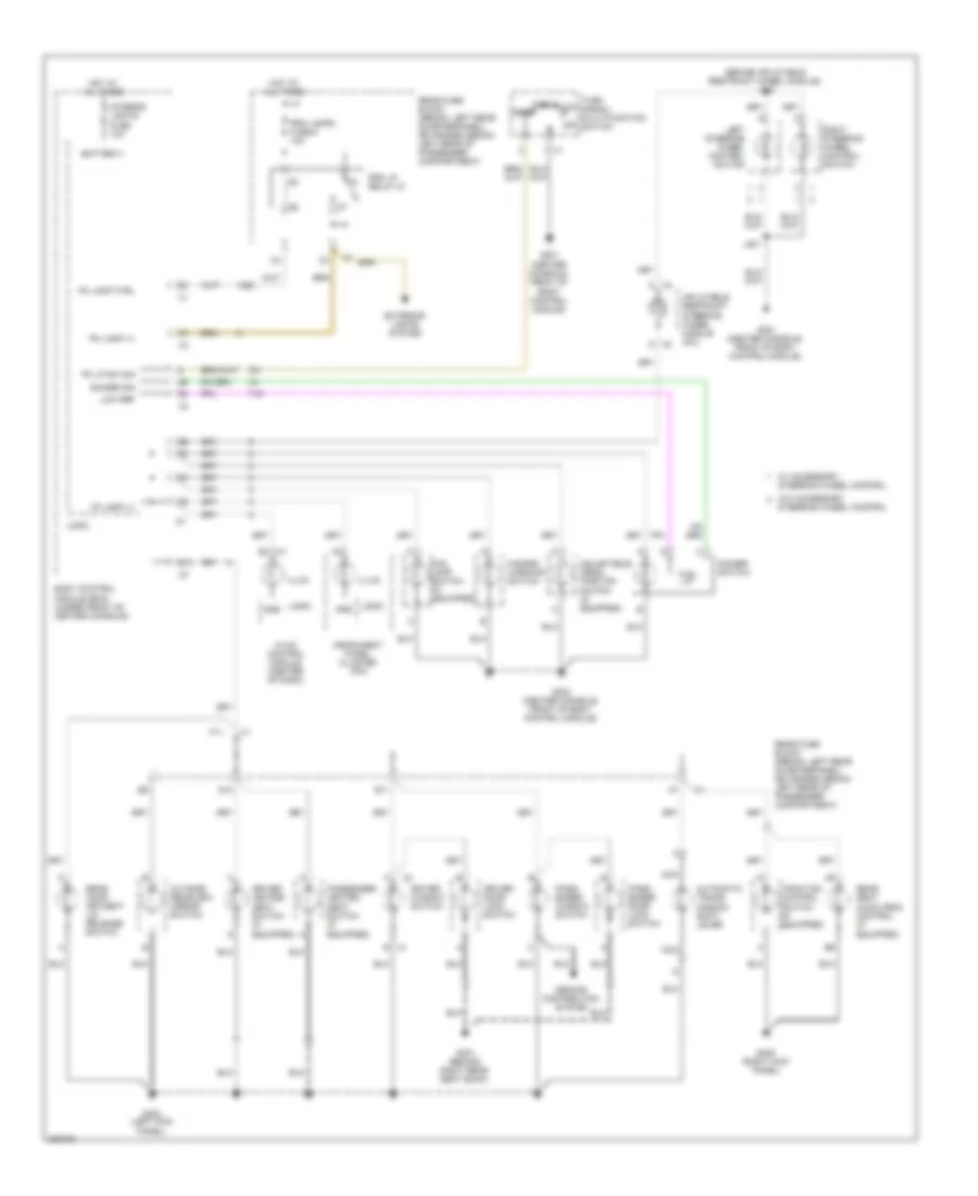 Электросхема подсветки приборов для Chevrolet Malibu Classic LS 2008