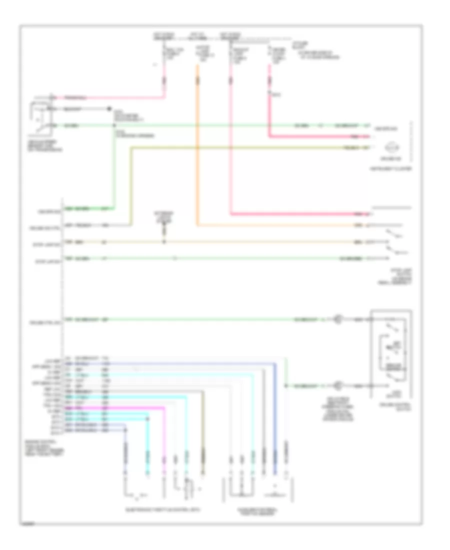 Электросхема системы круизконтроля, M/T для Chevrolet Aveo LS 2006