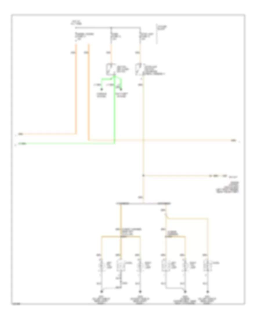 Электросхема внешнего освещения (2 из 3) для Chevrolet Aveo LS 2006