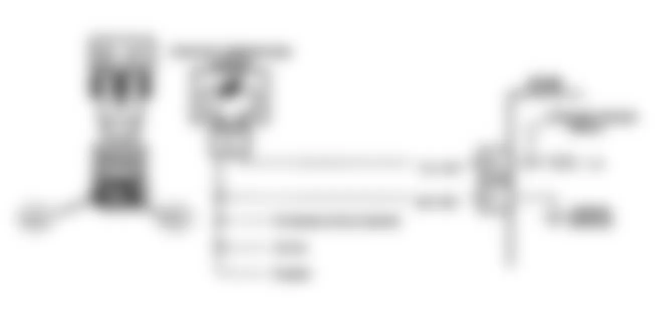 Chevrolet Blazer V1500 1990 - Component Locations -  Code 14: Circuit Diagram CTS Sensor Signal Voltage Low