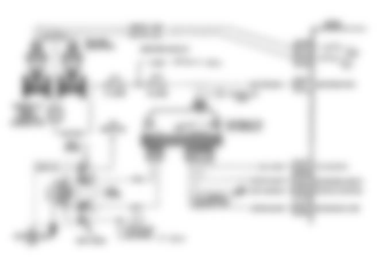 Chevrolet Caprice Brougham 1990 - Component Locations -  Code 42, Schematic, EST Ckt Open or Grounded