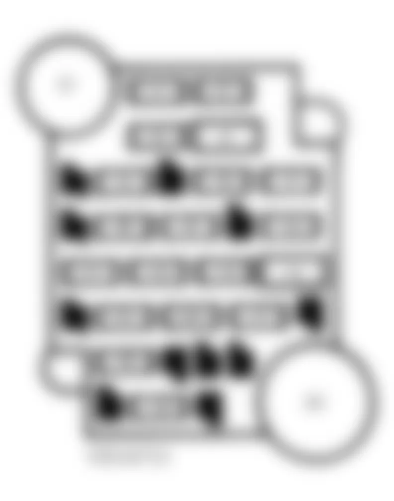 Chevrolet Caprice Brougham LS 1990 - Component Locations - Fuse Panel Identification (1983-90 Caprice)