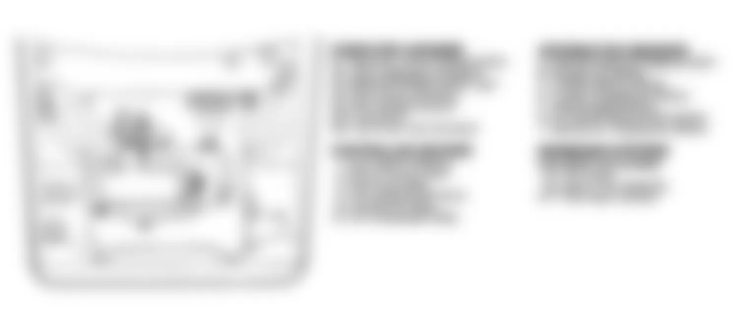 Chevrolet Cavalier 1990 - Component Locations -  Component Locations (1 Of 9)