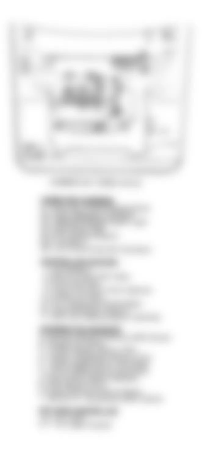 Chevrolet Cavalier 1990 - Component Locations -  Component Locations (2 Of 9)