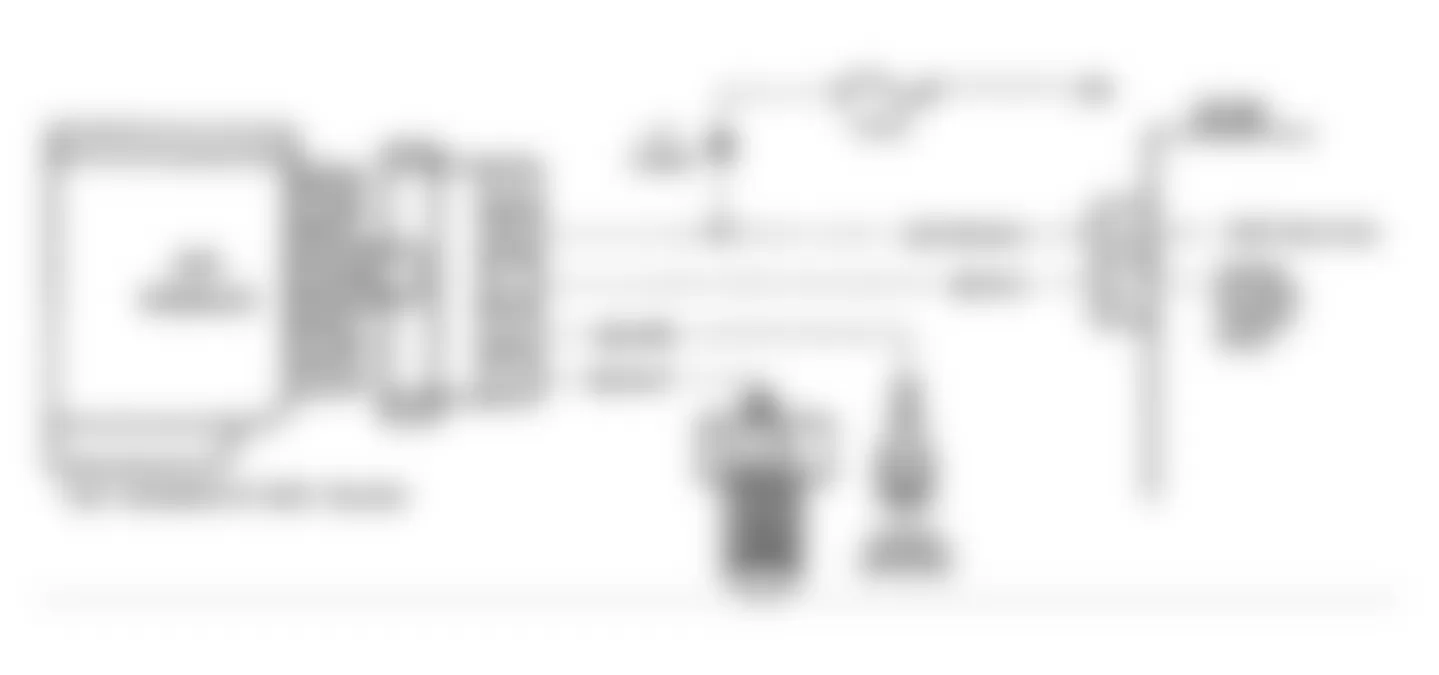 Chevrolet Cavalier VL 1990 - Component Locations -  Code 43, ESC Signal Volt Low Ckt Diag