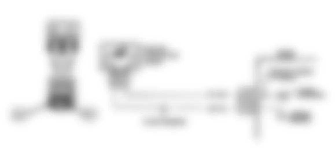 Chevrolet Cavalier Z24 1990 - Component Locations -  Code 15, Coolant Sensor Signal Volt Hi Ckt Diag. (L Body)
