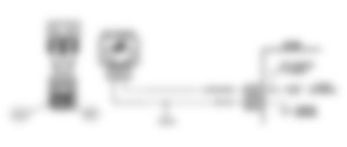 Chevrolet Cavalier Z24 1990 - Component Locations -  Code 23, MAT Sensor Temp Lo Ckt Diag (L Body)