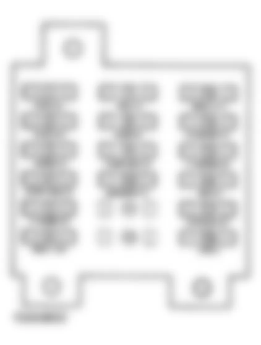 Chevrolet Lumina APV 1990 - Component Locations -  Fuse Panel Identification (1990 Trans Sport)