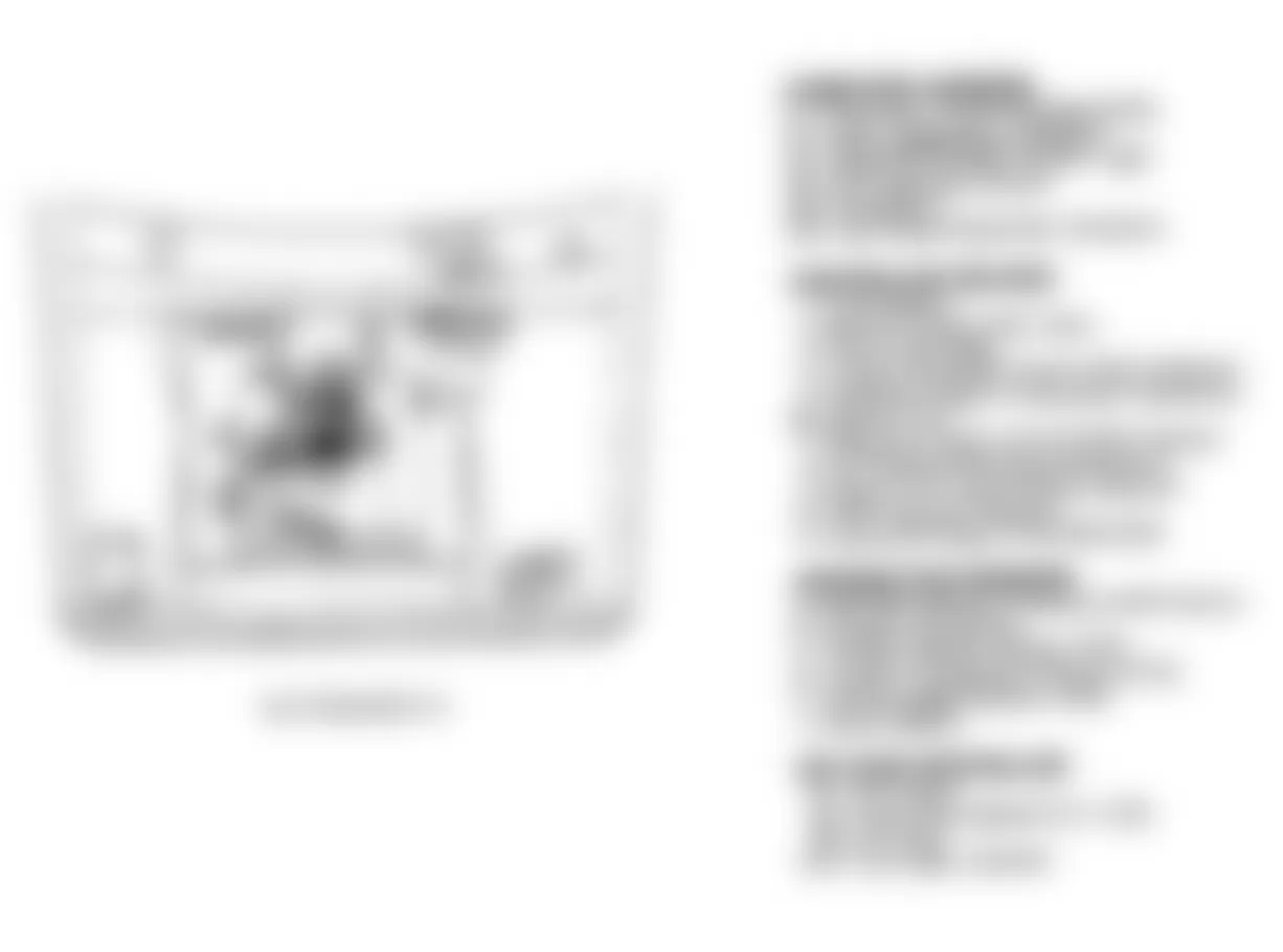 Chevrolet Suburban R1500 1990 - Component Locations -  Component Locations (3 Of 11)