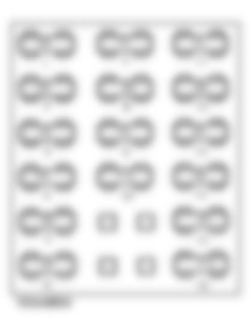 Chevrolet APV 1991 - Component Locations -  Fuse Panel Identification (1990 Lumina APV & Silhouette)