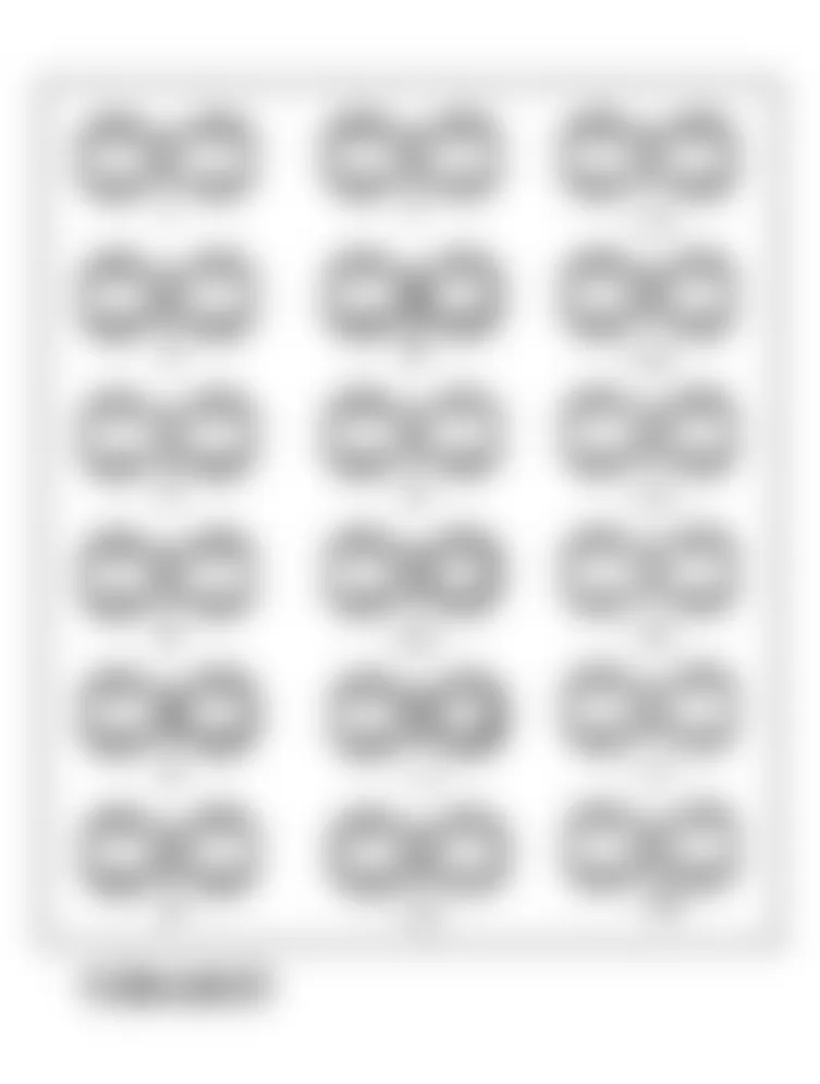 Chevrolet APV 1991 - Component Locations -  Fuse Panel Identification (1991 Models)