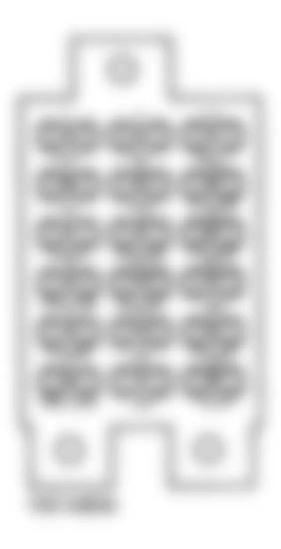 Chevrolet APV 1991 - Component Locations -  Fuse Panel Identification (1992-95 Models With 3.1L Engine)