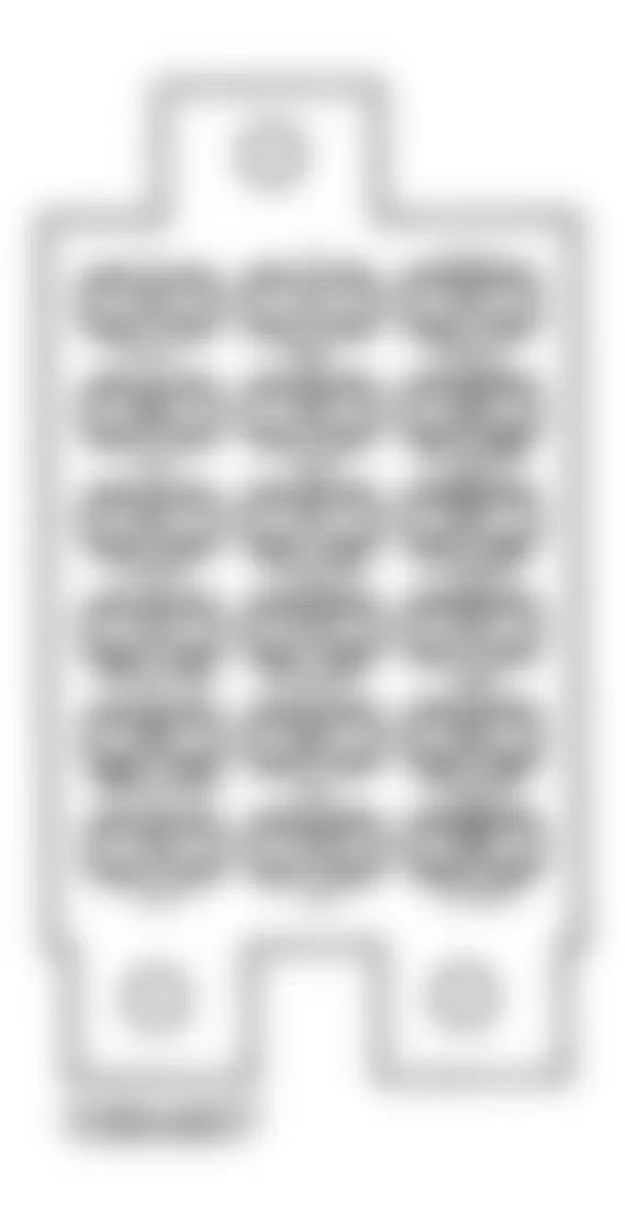 Chevrolet APV 1991 - Component Locations -  Fuse Panel Identification (1992-95 Models With 3.8L Engine)