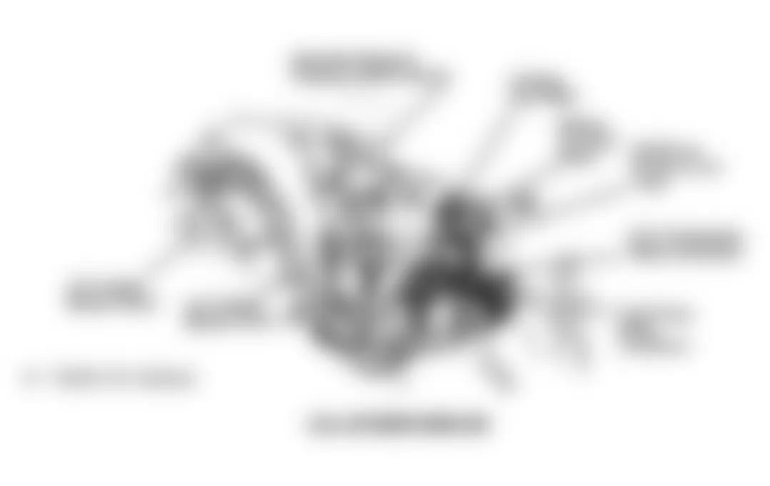 Chevrolet Beretta 1991 - Component Locations -  Component Locations (4 Of 6)