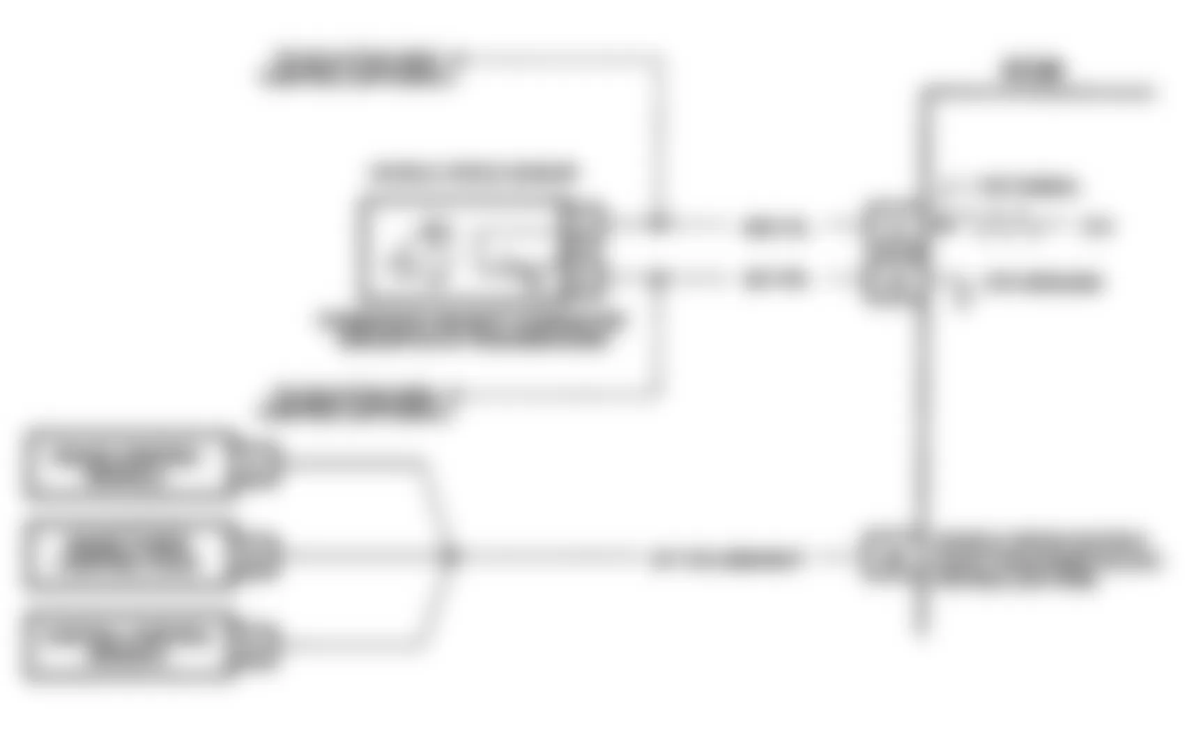 Chevrolet Corvette ZR-1 1991 - Component Locations -  Code 24, Schematic, Vehicle Speed Sensor (VSS)