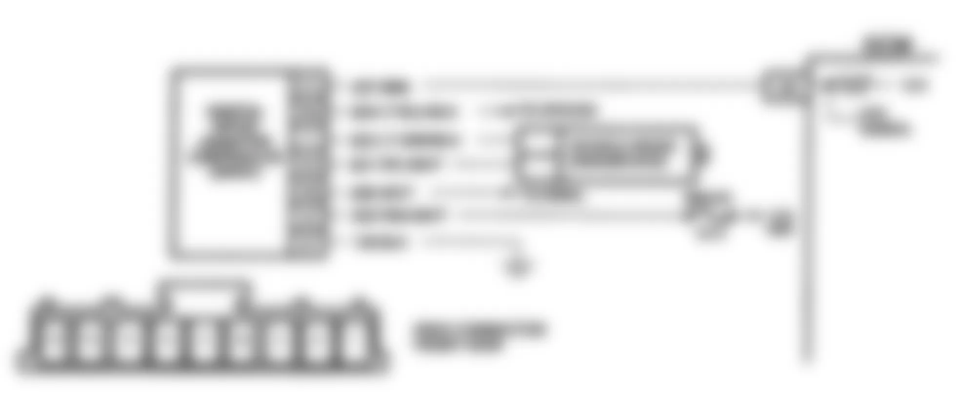 Chevrolet Cutaway P30 1991 - Component Locations -  Code 24 Schematic - Vehicle Speed Sensor Circuit