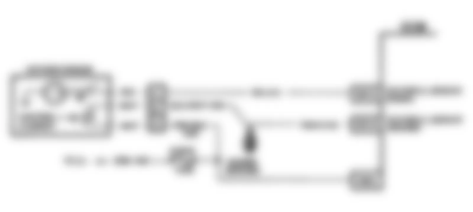 Chevrolet S10 Blazer 1991 - Component Locations -  Code 13 Schematic (4.3L Turbo) Open Oxygen Sensor Circuit