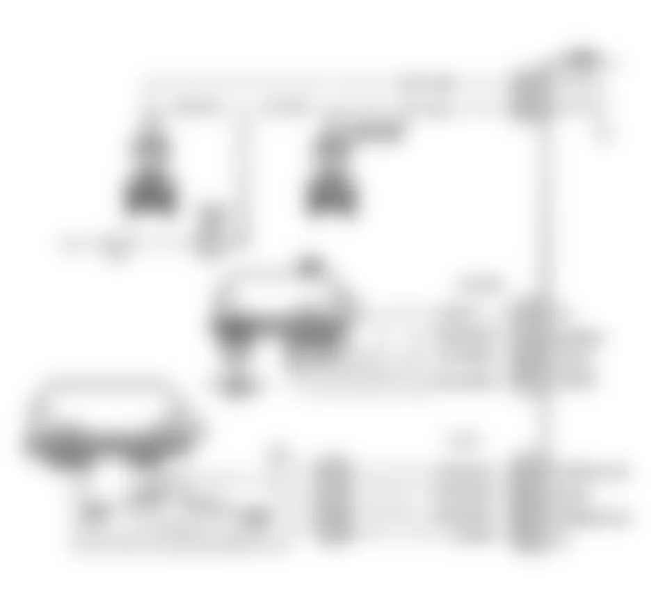 Chevrolet S10 Blazer 1991 - Component Locations -  Code 42 Schematic (4.3L Turbo) Electronic Spark Timing