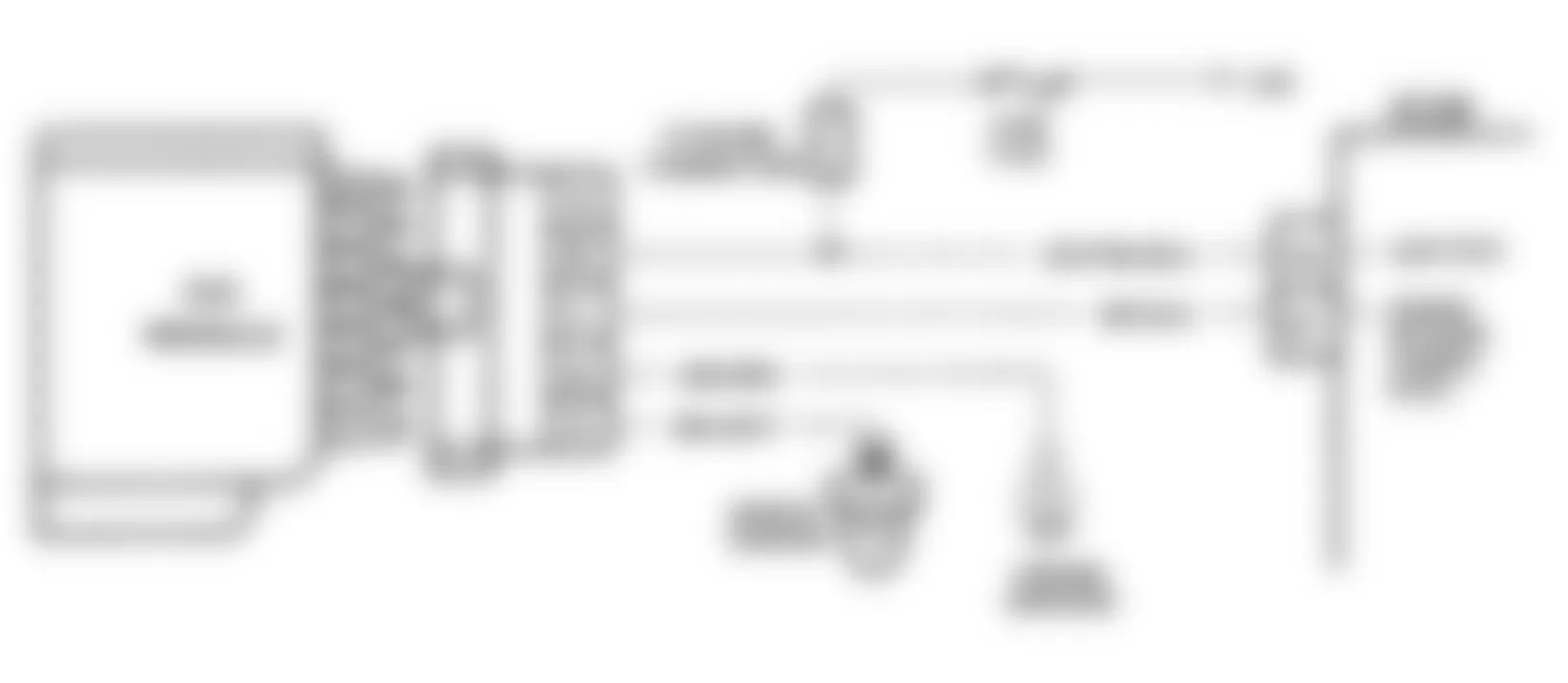 Chevrolet S10 Blazer 1991 - Component Locations -  Code 43 Schematic (3.1L) Electronic Spark Control