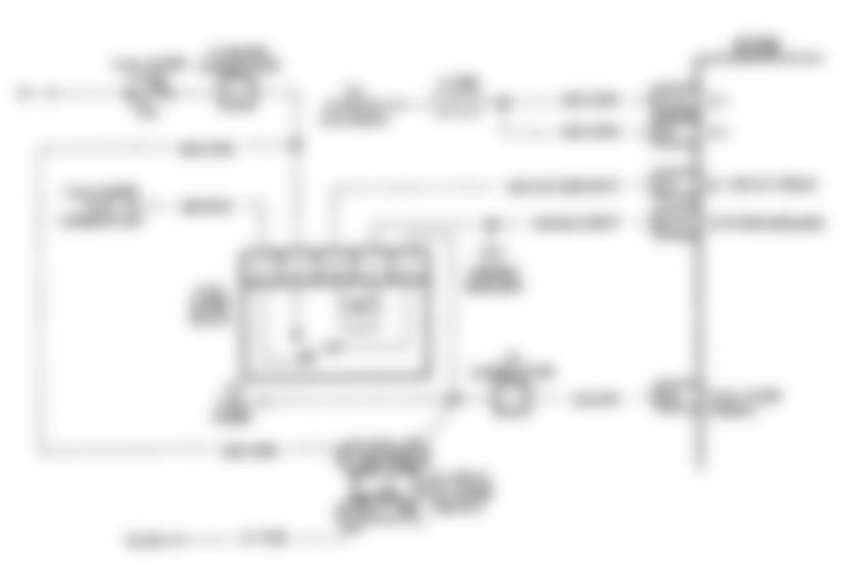 Chevrolet Astro 1992 - Component Locations -  Code 54 Schematic (3.1L) Fuel Pump Circuit
