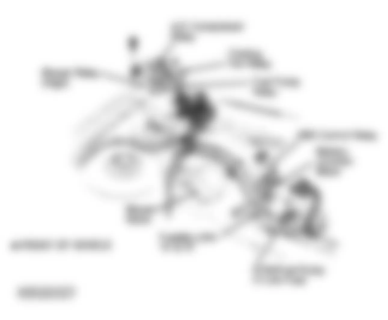 Chevrolet Beretta GT 1992 - Component Locations -  Component Locations (2 Of 6)