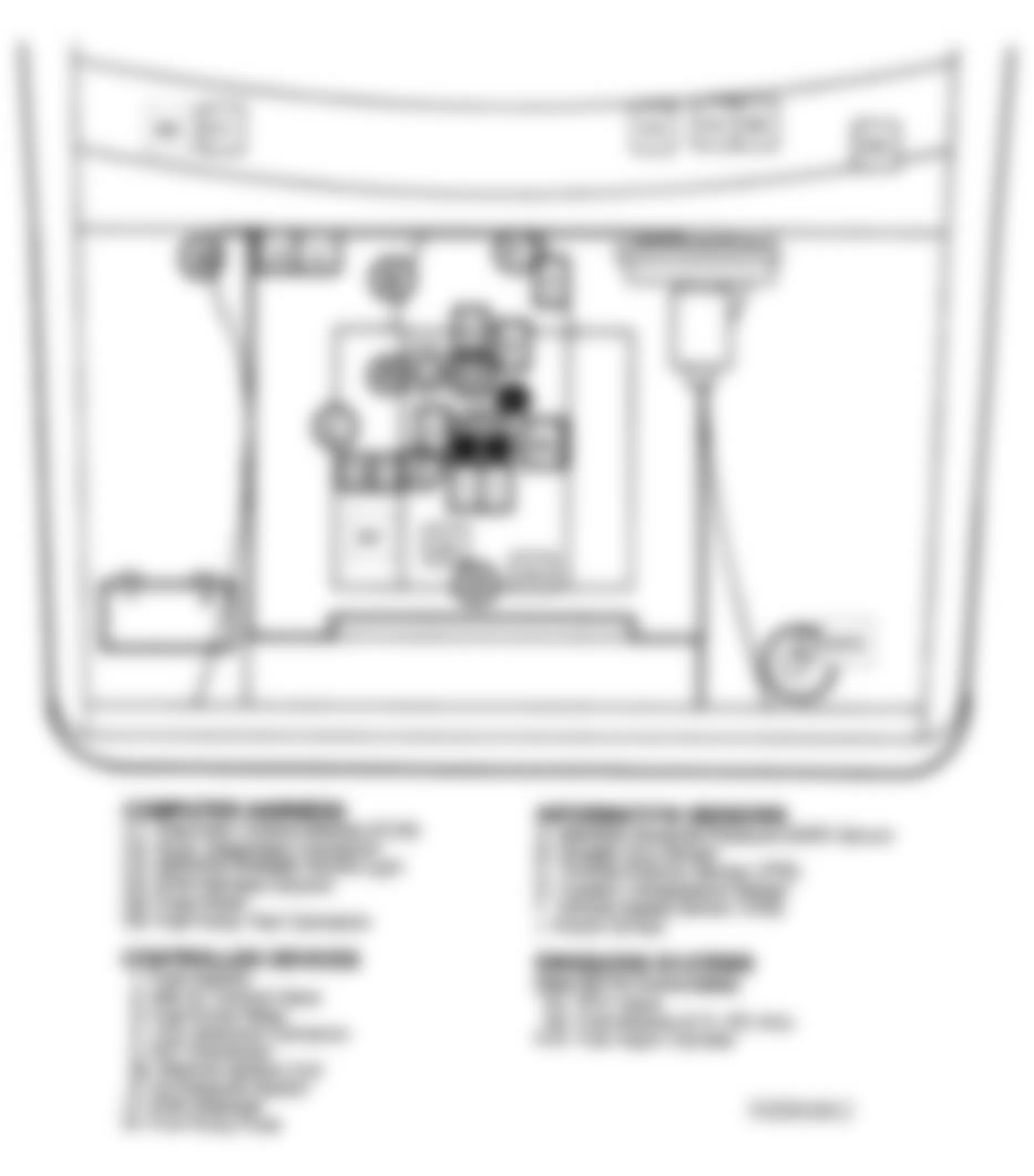 Chevrolet Blazer K1500 1992 - Component Locations -  Component Locations (4 Of 5)