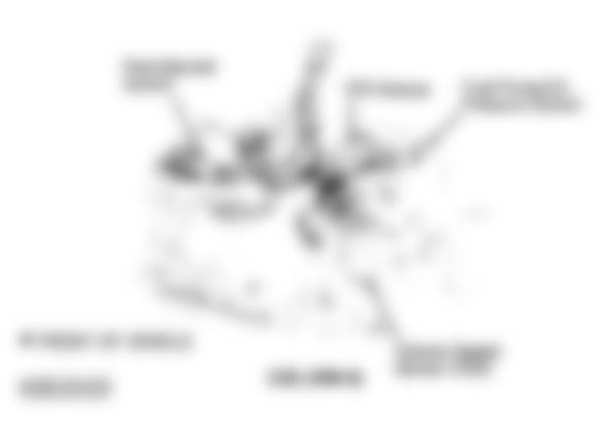 Chevrolet Corsica LT 1992 - Component Locations -  Component Locations (5 Of 6)