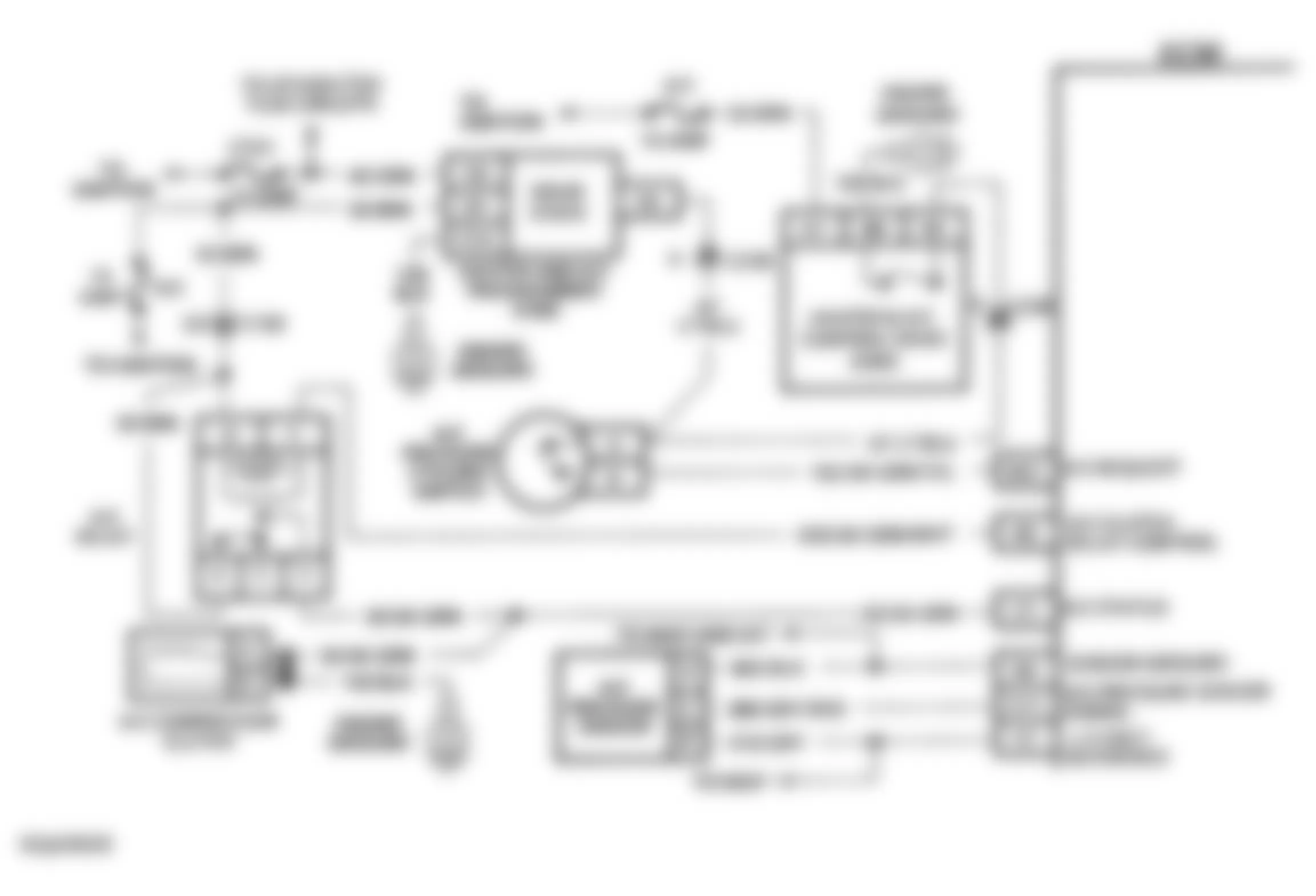 Chevrolet Corvette 1992 - Component Locations -  Code 68, Schematic, A/C Relay Ckt, Shorted To Voltage, Y Body