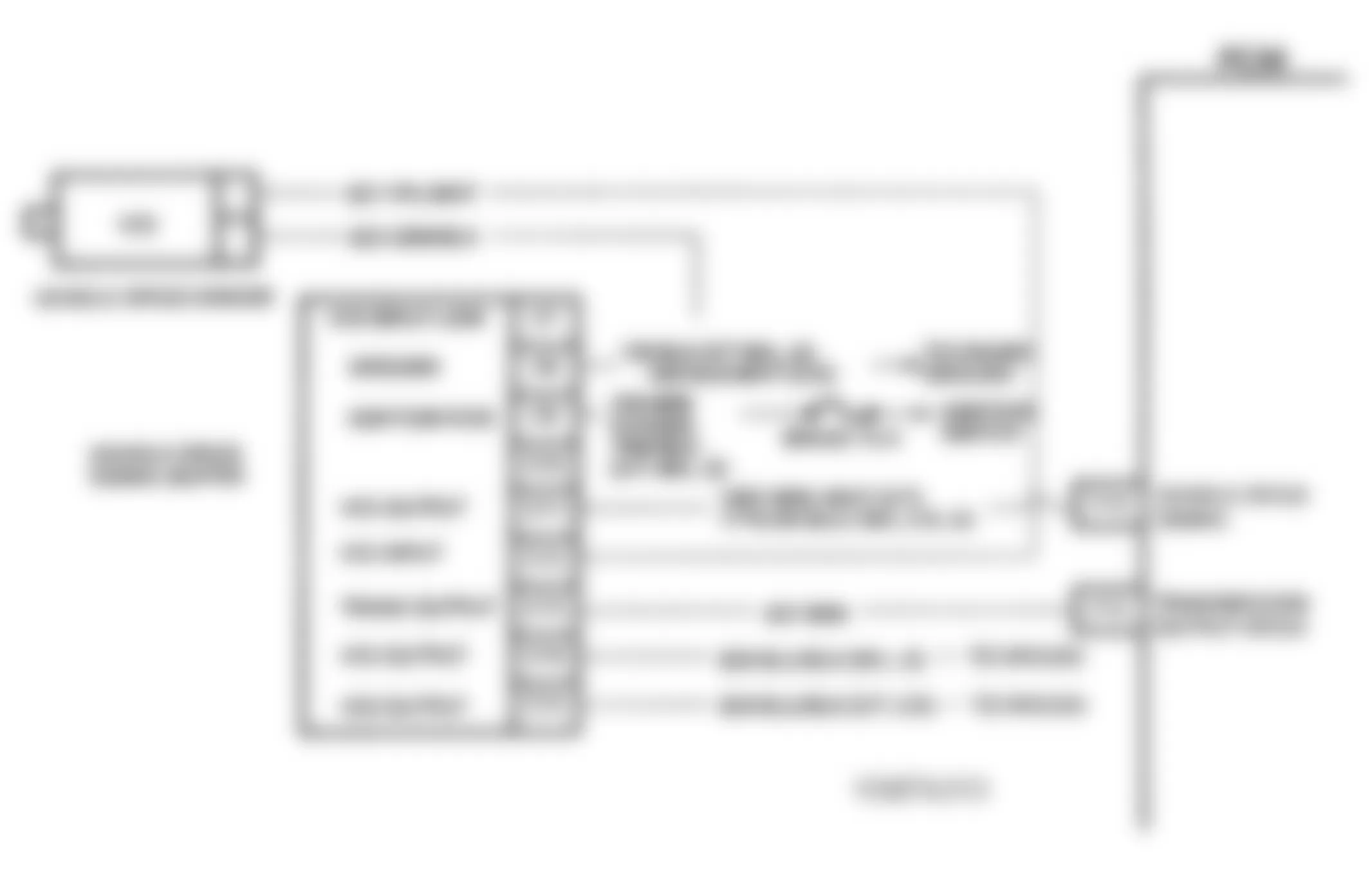 Chevrolet APV 1993 - Component Locations -  CODE 16, Schematic, Trans. Output Speed (4.3L S & T Series Util. W/ M/T; 4.3L W/ 4L60E Trans.