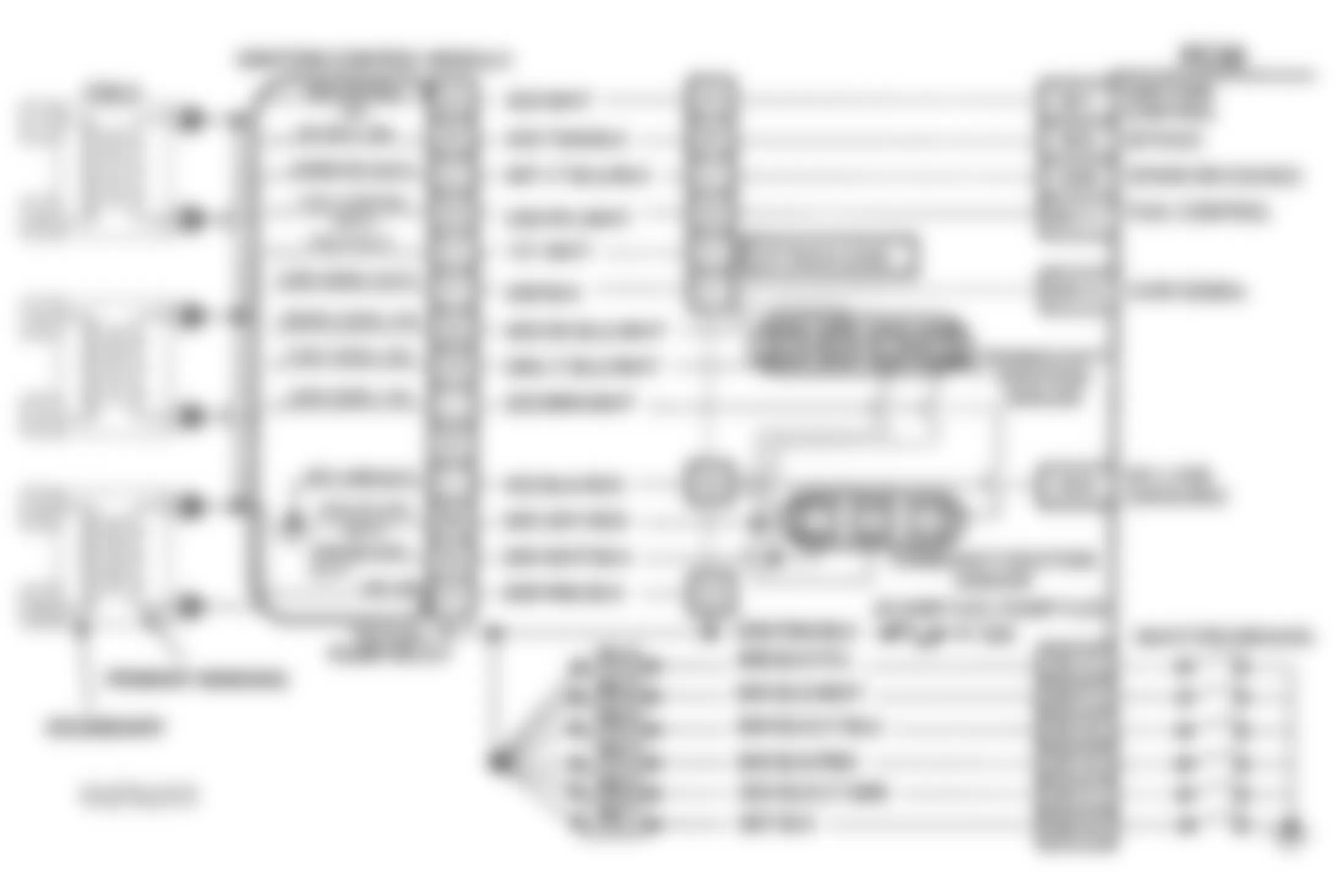 Chevrolet APV 1993 - Component Locations -  CODE 17, Schematic, RPM Signal Problem 3.8L