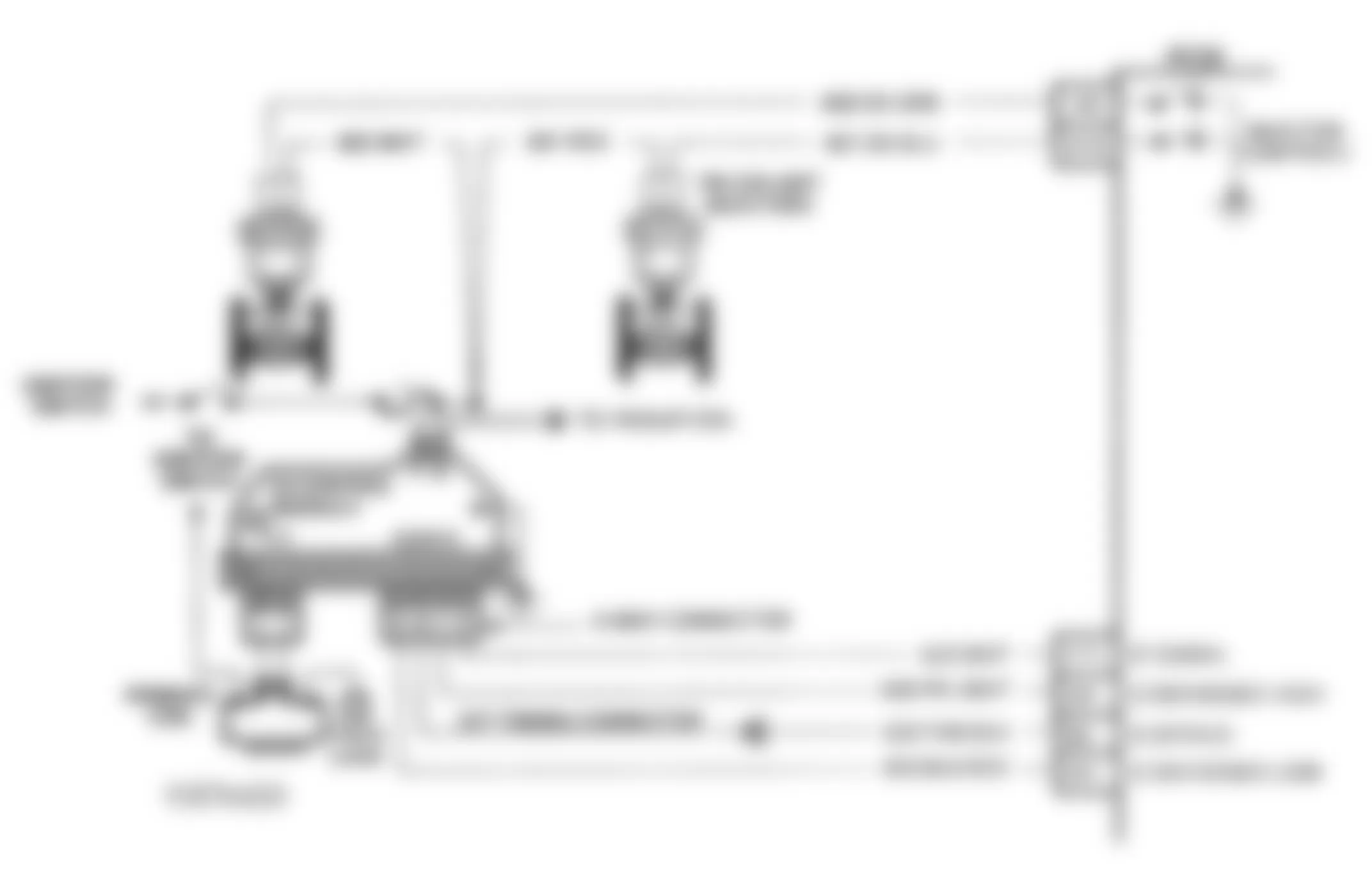 Chevrolet APV 1993 - Component Locations -  CODE 42, Schematic, Elec. Spark Timing (4.3L S & T Series Util. W/ M/T & All Models W/ 4L60E Trans. (Exc. CPI))