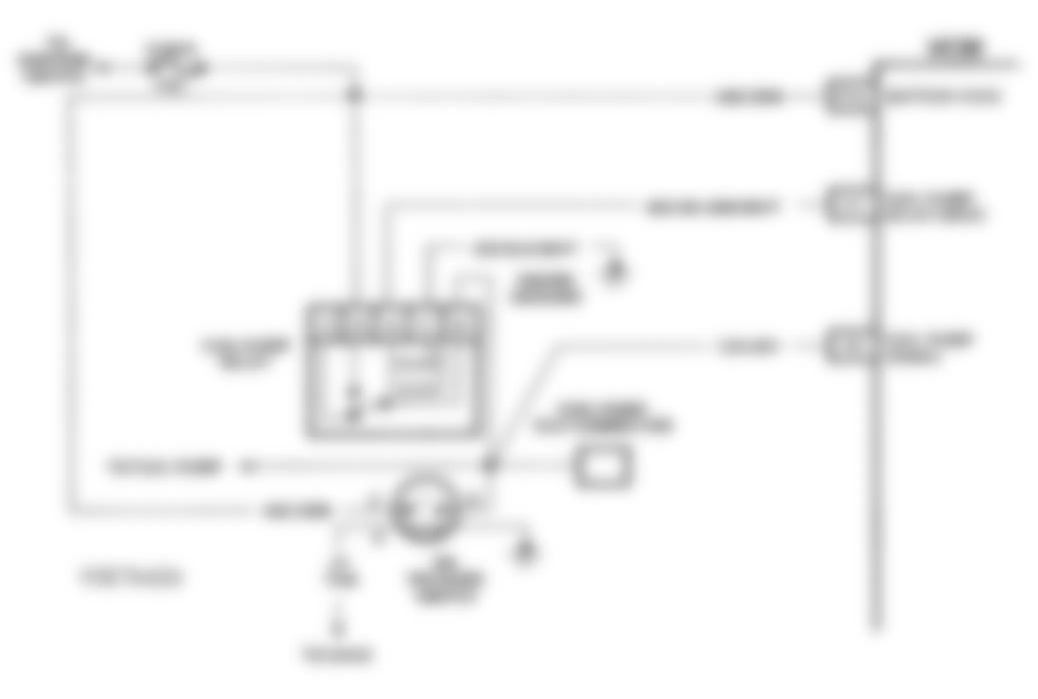 Chevrolet APV 1993 - Component Locations -  CODE 54, Schematic, Fuel Pump Circuit (4.3L S & T Series P/U W/ M/T)