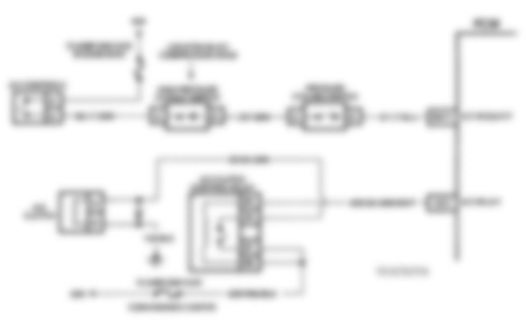 Chevrolet APV 1993 - Component Locations -  CODE 66, Schematic, Low A/C Refrigerant Charge (3.8L)