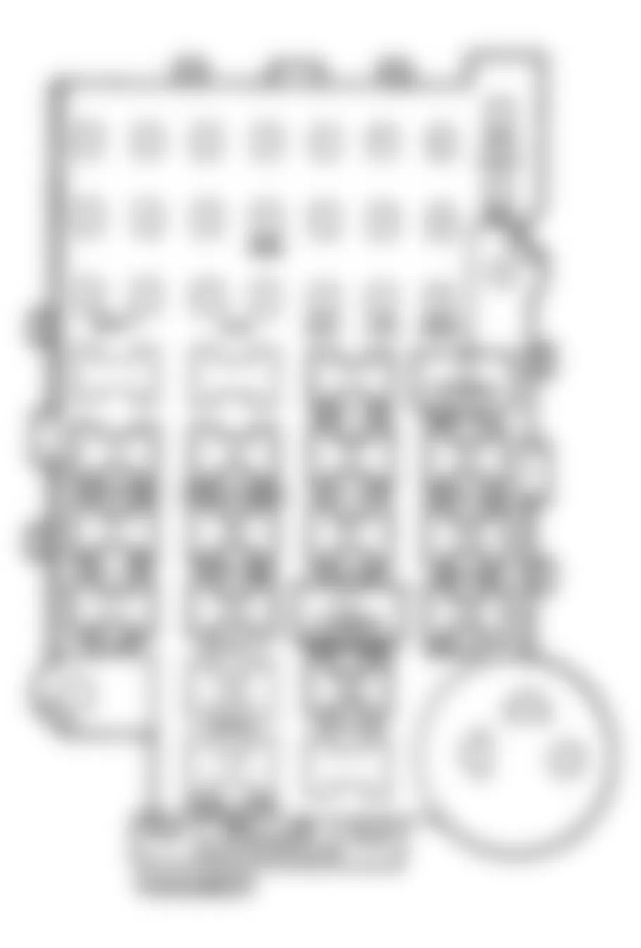 Chevrolet Astro 1993 - Component Locations -  Fuse Panel Identification (1990-93)
