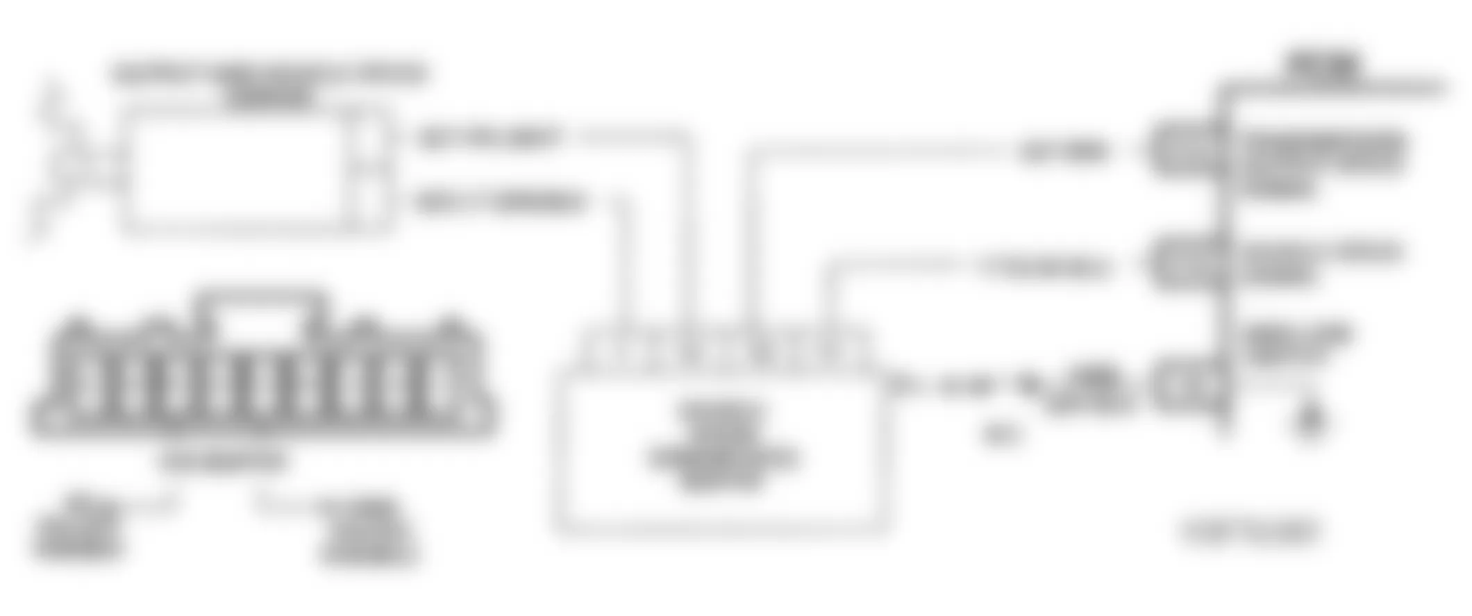 Chevrolet Astro 1993 - Component Locations -  Schematic, Vehicle Speed Sensor - 4WD