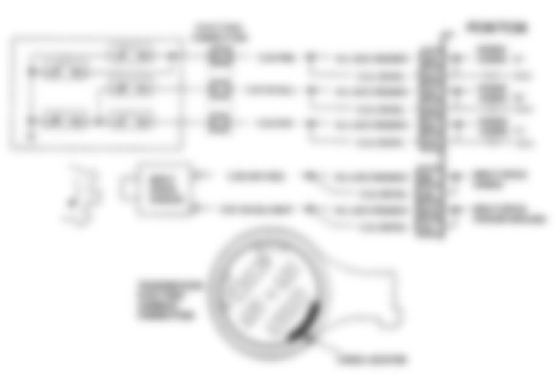 Chevrolet Astro 1993 - Component Locations -  CODE 68, Schematic, Overdrive Ratio Error