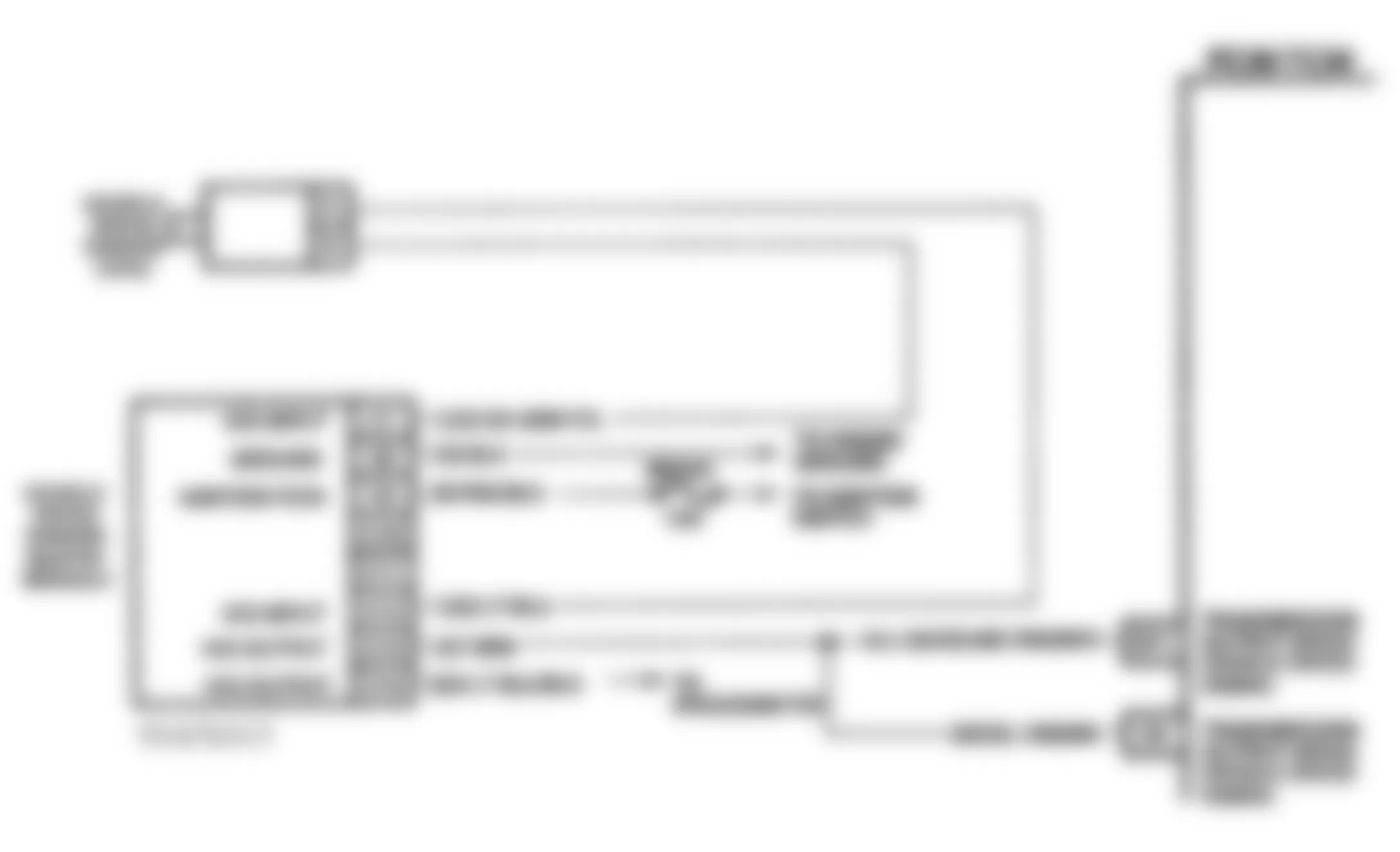 Chevrolet Astro 1993 - Component Locations -  Schematic, Vehicle Speed Sensor (G Series)