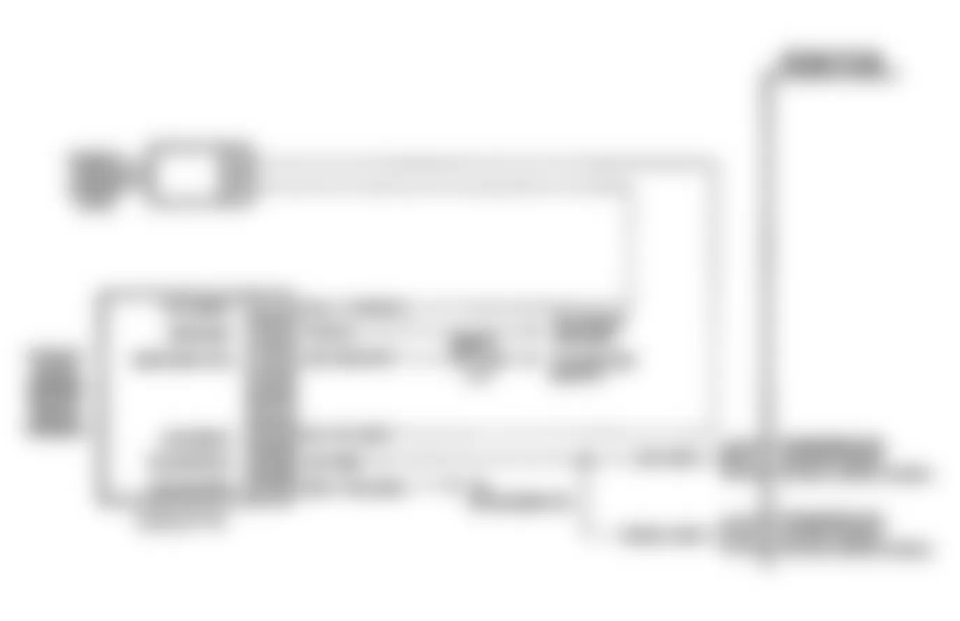 Chevrolet Astro 1993 - Component Locations -  Schematic, Vehicle Speed Sensor (P Series)