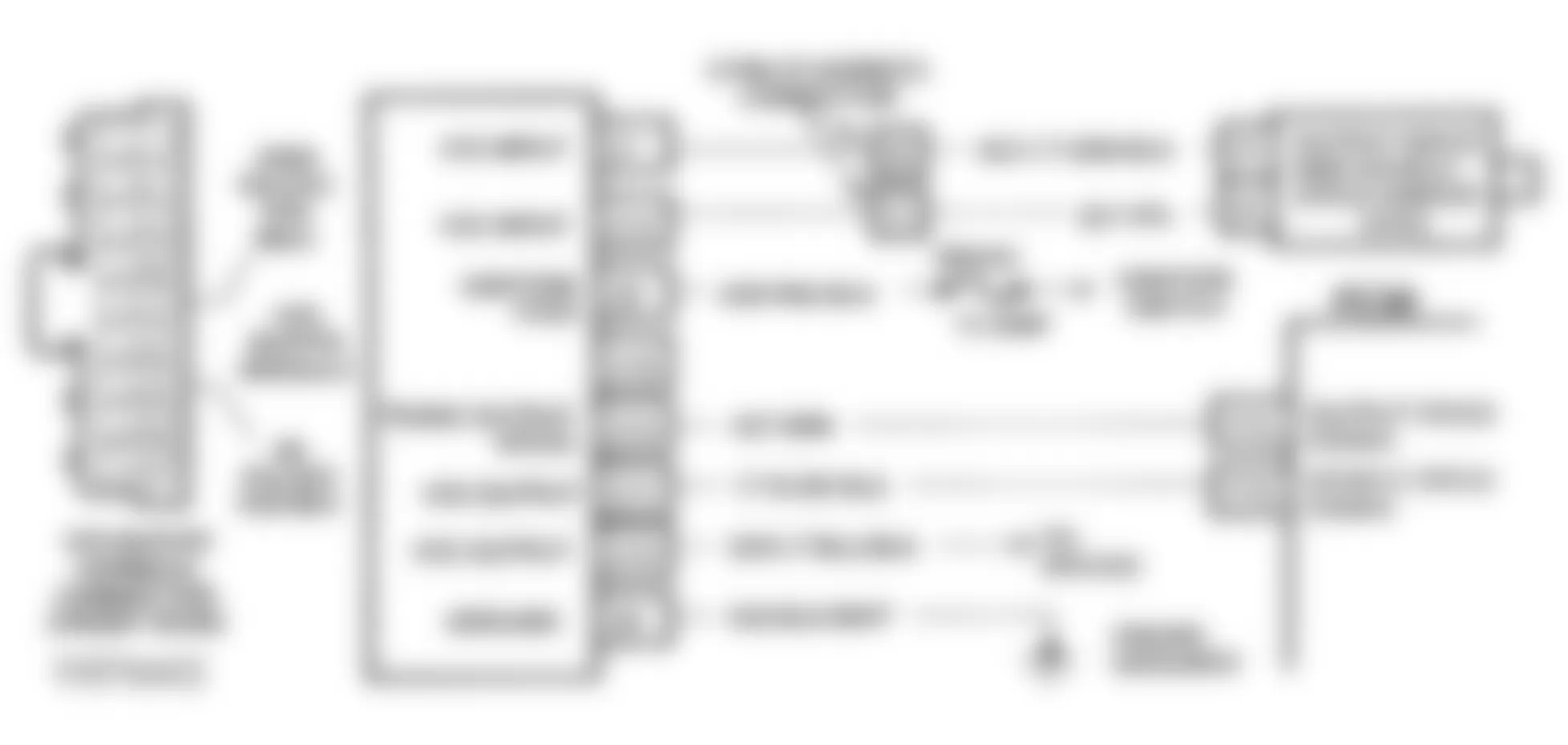 Chevrolet Blazer K1500 1993 - Component Locations -  DTC 16, Schematic, Trans. Output Speed Signal Voltage Lo(C & K Series A/T)
