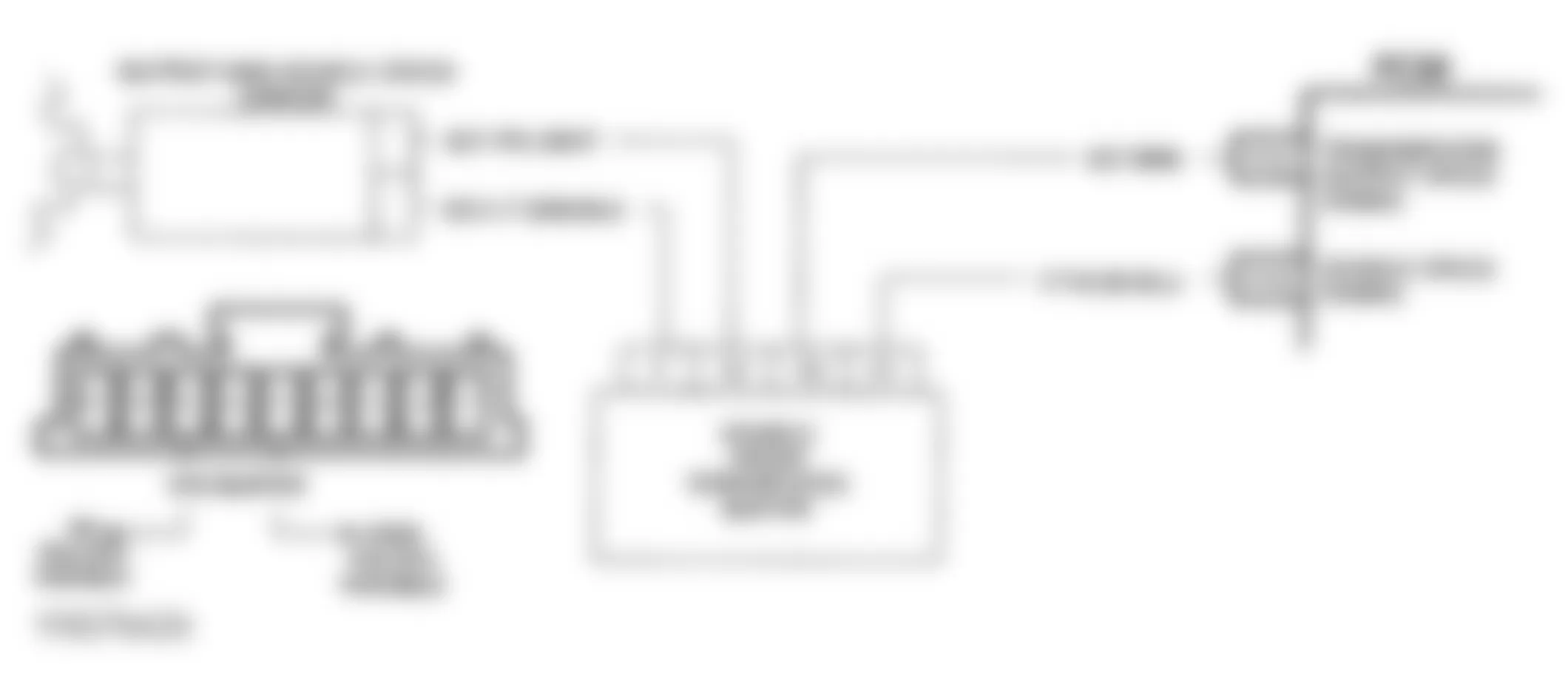 Chevrolet Blazer K1500 1993 - Component Locations -  DTC 24, Schematic, Vehicle Speed Signal Low (4L60E A/T)