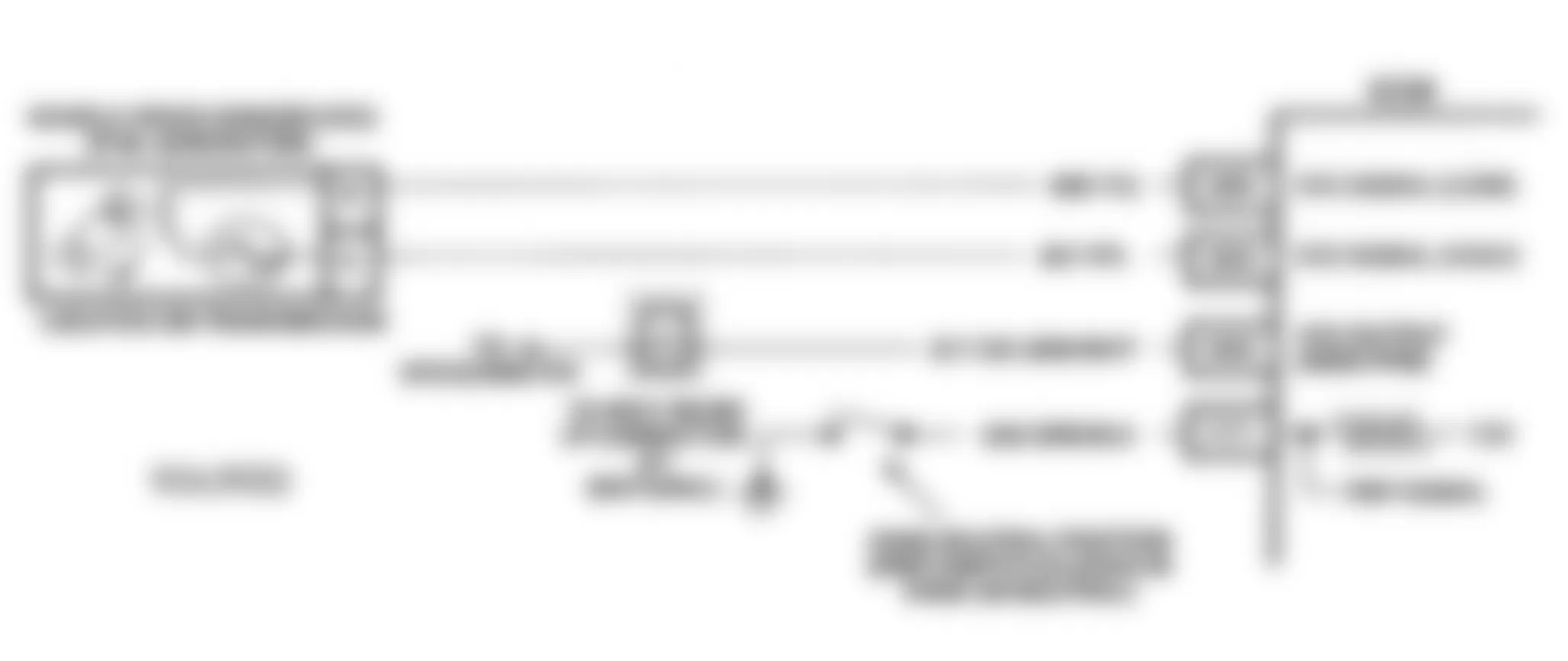 Chevrolet Camaro 1993 - Component Locations -  Code 24 Schematic (3.4L F Body) Vehicle Speed Sensor